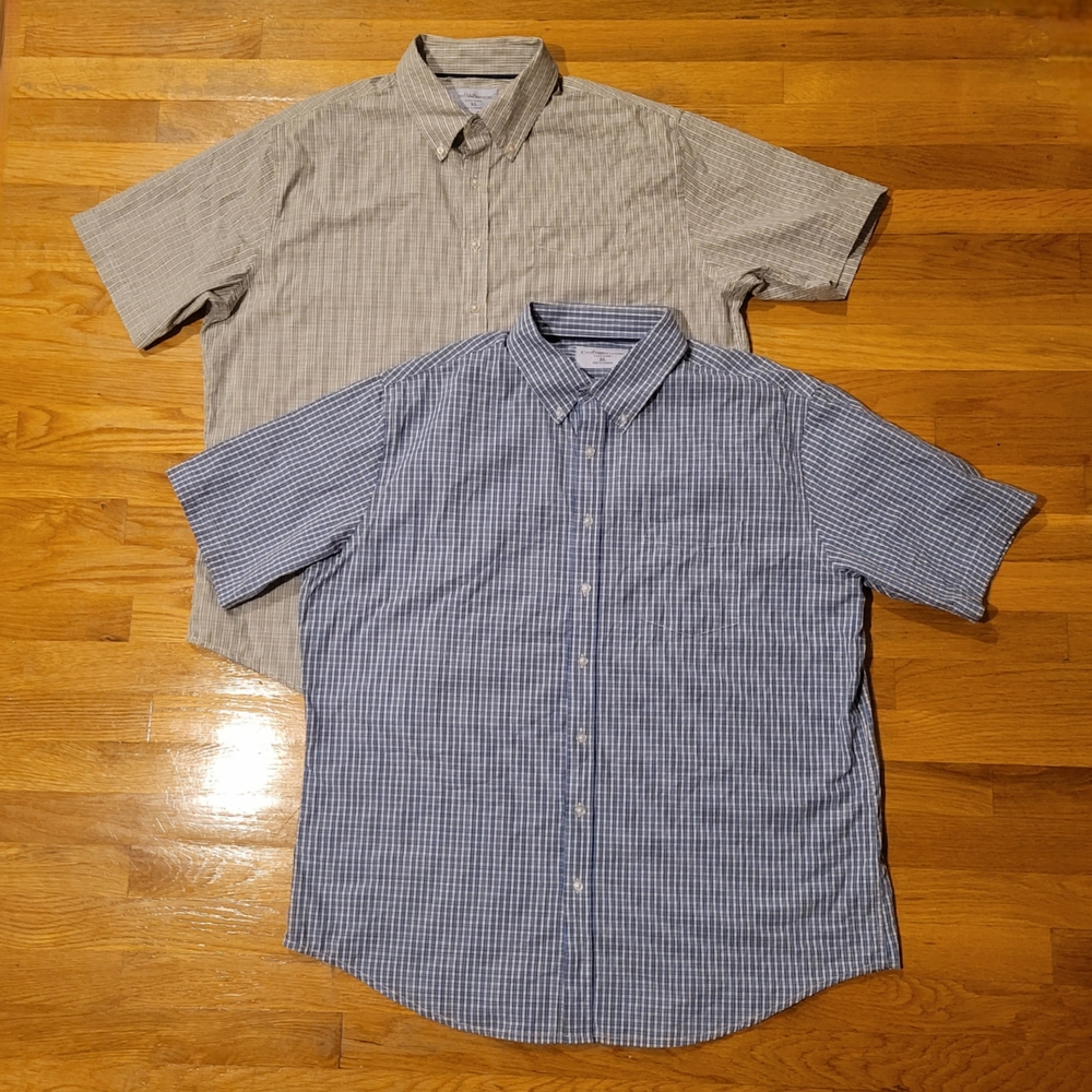 Croft & Barrow | Men's Plaid Short Sleeve Shirts - XL